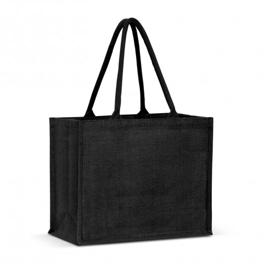Colour Match Jute Totes Black